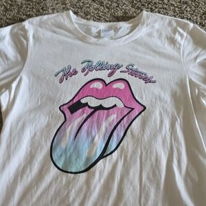 Fruit of the Loom White Graphic Long Sleeve Tee